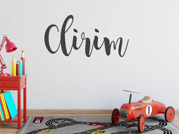Wandtattoo Clirim in Handschrift