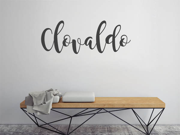 Wandtattoo Clovaldo in Handschrift