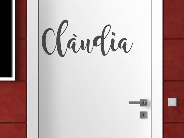 Wandtattoo Clàudia in Handschrift