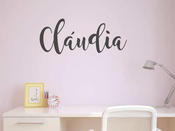 Wandtattoo Cláudia in Handschrift