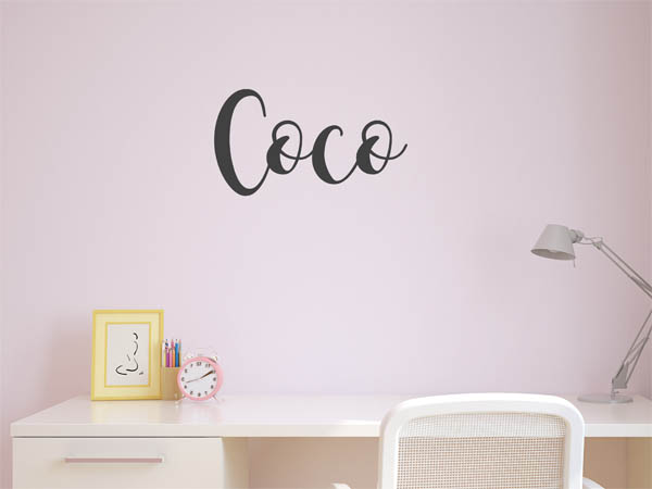 Wandtattoo Coco in Handschrift