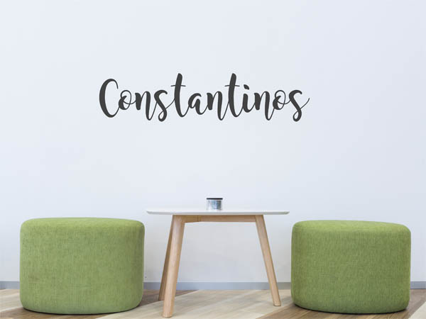 Wandtattoo Constantinos in Handschrift