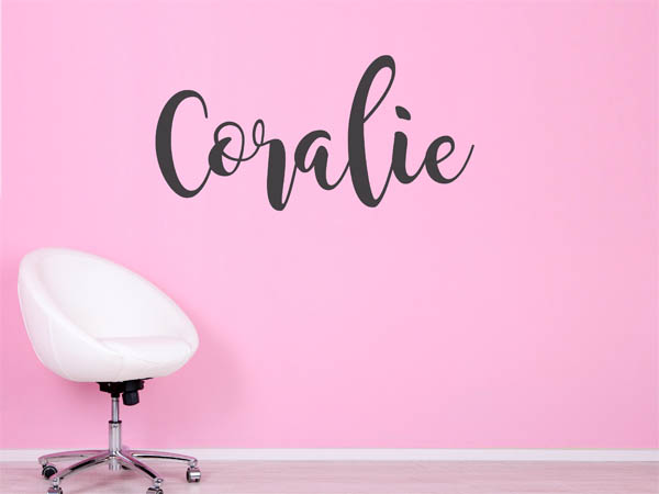 Wandtattoo Coralie in Handschrift