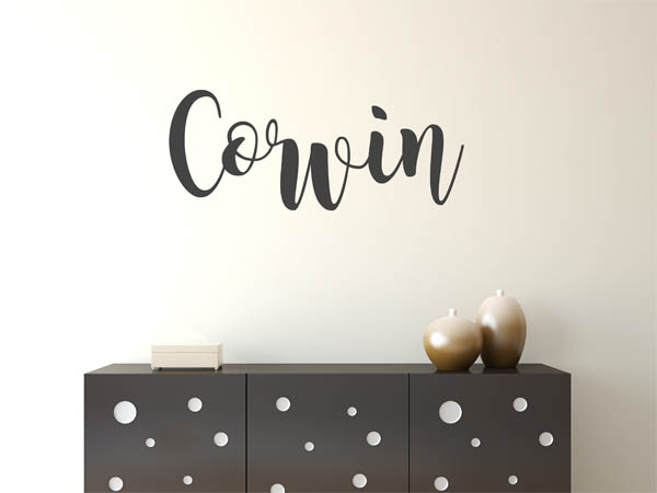 Wandtattoo Corvin in Handschrift