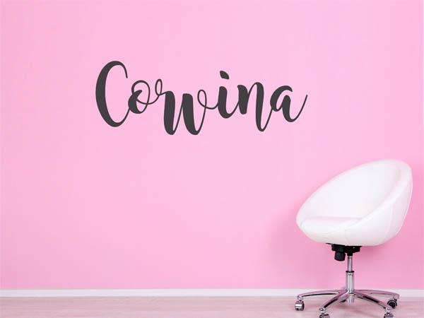 Wandtattoo Corvina in Handschrift