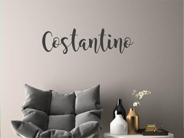 Wandtattoo Costantino in Handschrift