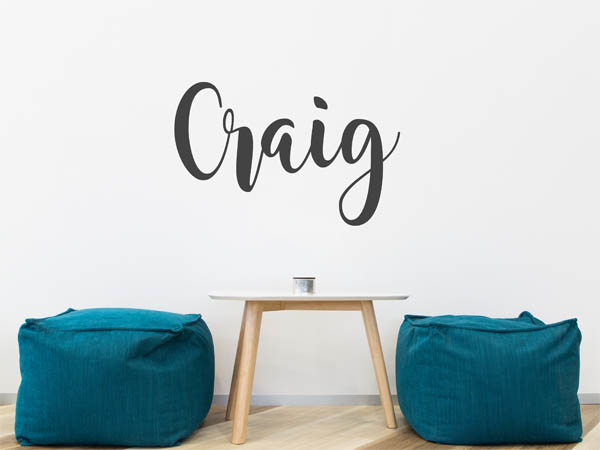 Wandtattoo Craig in Handschrift