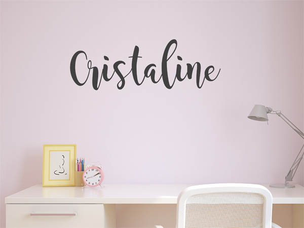 Wandtattoo Cristaline in Handschrift