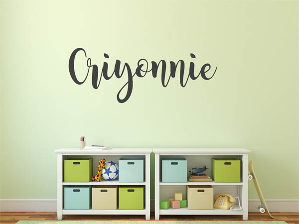 Wandtattoo Criyonnie in Handschrift