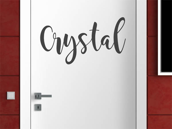 Wandtattoo Crystal in Handschrift