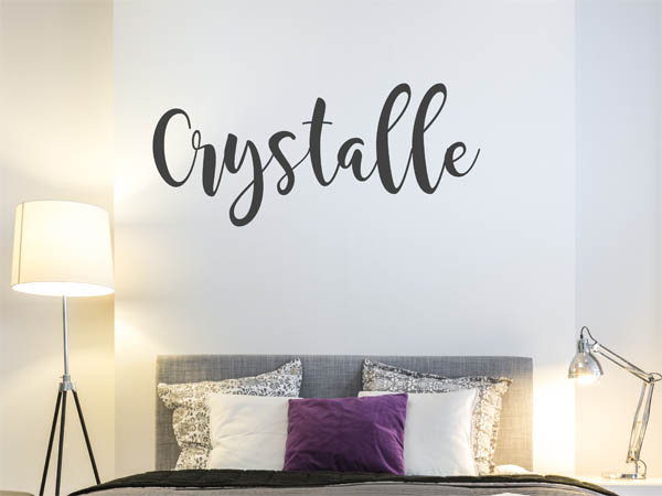 Wandtattoo Crystalle in Handschrift