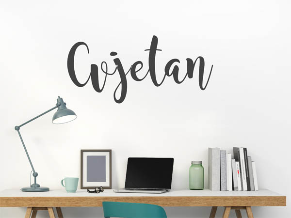 Wandtattoo Cvjetan in Handschrift
