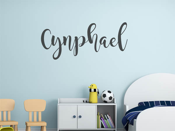 Wandtattoo Cynphael in Handschrift