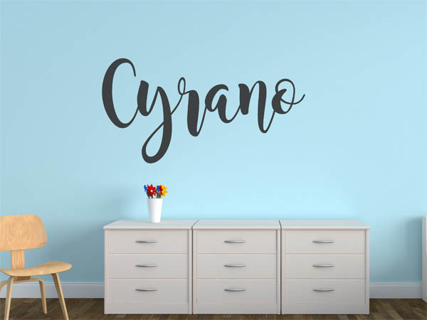 Wandtattoo Cyrano in Handschrift