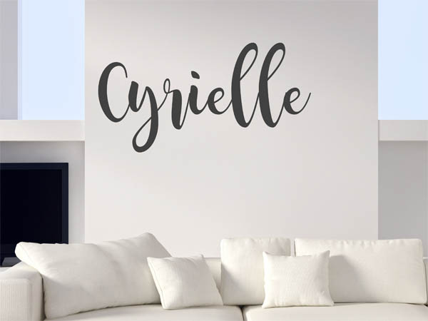 Wandtattoo Cyrielle in Handschrift