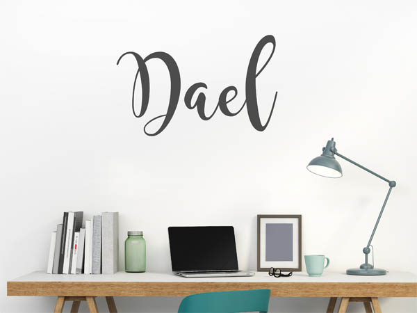 Wandtattoo Dael in Handschrift