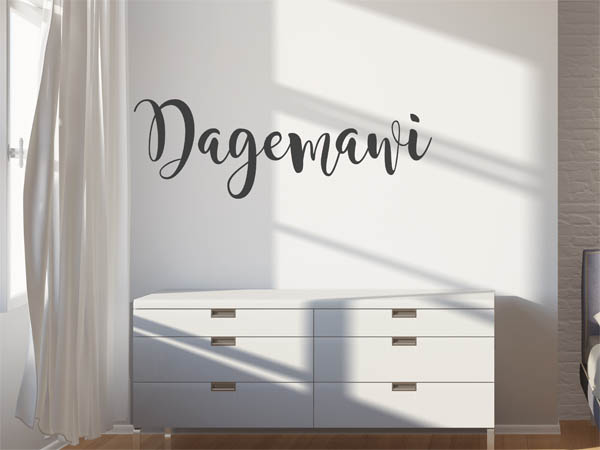 Wandtattoo Dagemawi in Handschrift