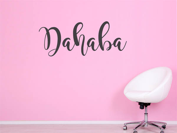 Wandtattoo Dahaba in Handschrift