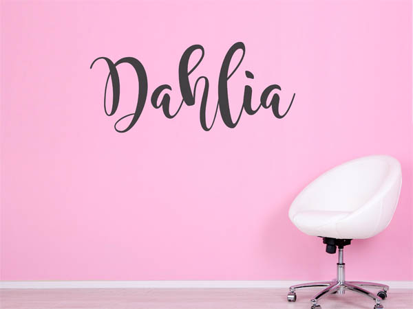 Wandtattoo Dahlia in Handschrift