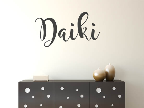 Wandtattoo Daiki in Handschrift