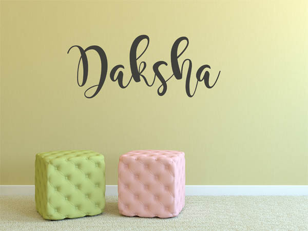 Wandtattoo Daksha in Handschrift