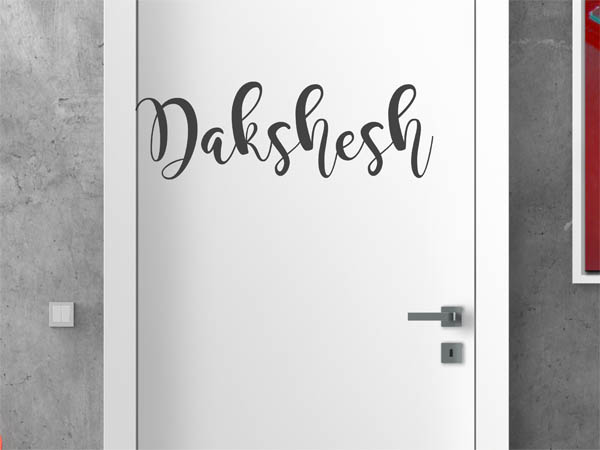 Wandtattoo Dakshesh in Handschrift