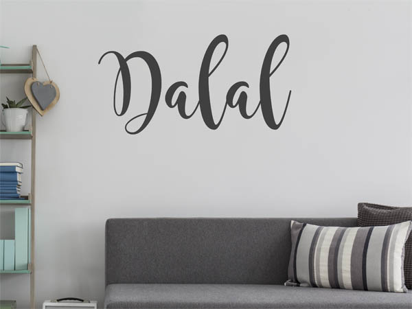 Wandtattoo Dalal in Handschrift