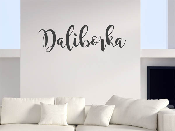 Wandtattoo Daliborka in Handschrift