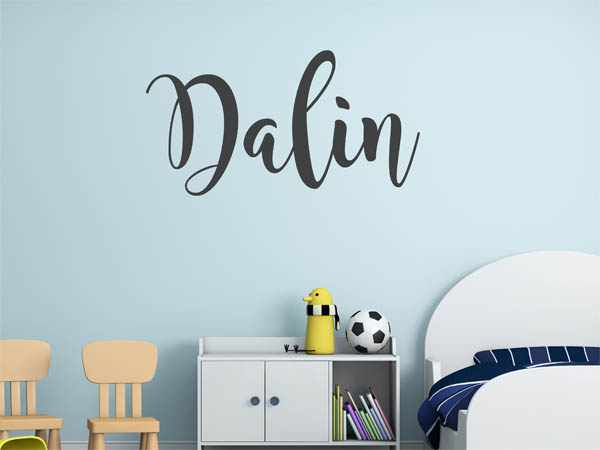 Wandtattoo Dalin in Handschrift