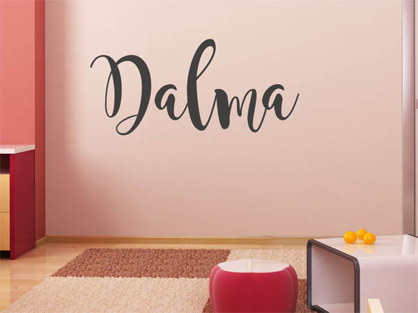 Wandtattoo Dalma in Handschrift