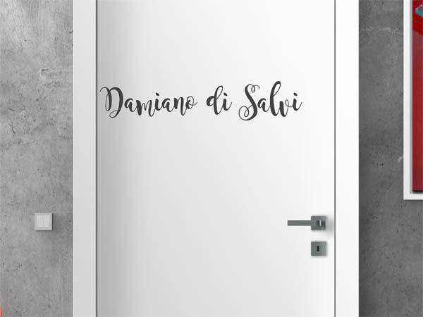 Wandtattoo Damiano di Salvi in Handschrift