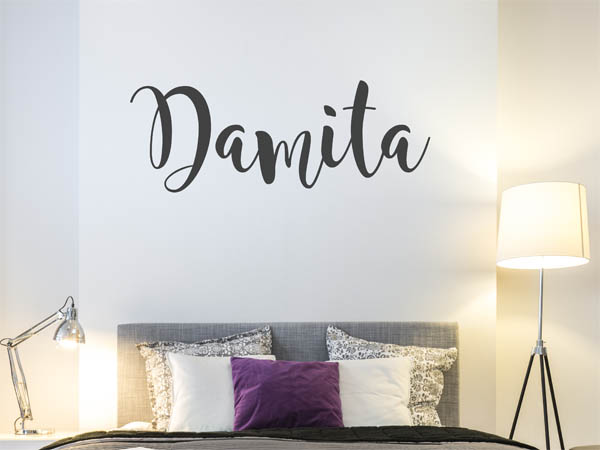 Wandtattoo Damita in Handschrift