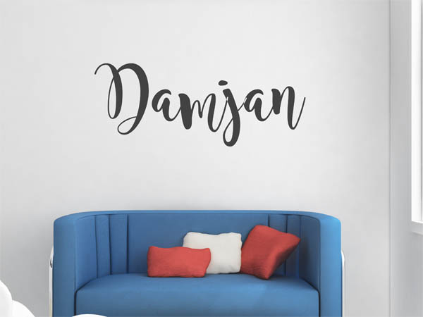 Wandtattoo Damjan in Handschrift