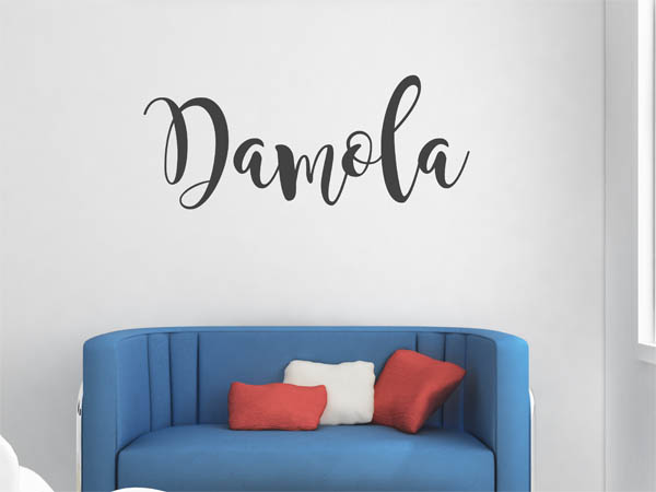 Wandtattoo Damola in Handschrift