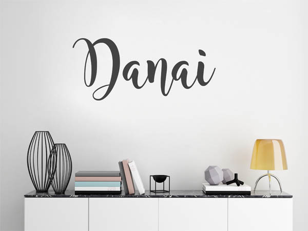 Wandtattoo Danai in Handschrift
