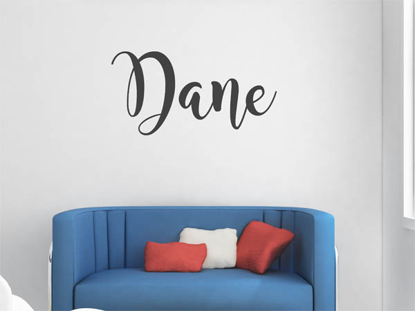 Wandtattoo Dane in Handschrift