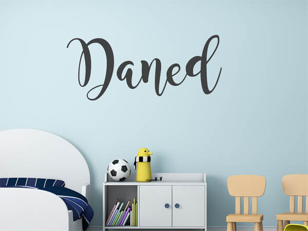 Wandtattoo Daned in Handschrift