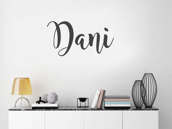 Wandtattoo Dani in Handschrift