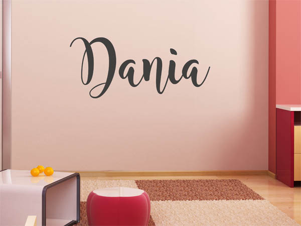 Wandtattoo Dania in Handschrift