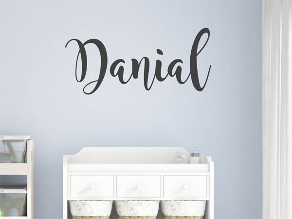 Wandtattoo Danial in Handschrift