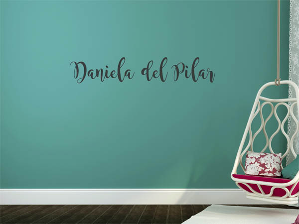 Wandtattoo Daniela del Pilar in Handschrift