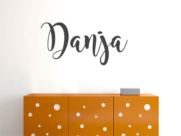 Wandtattoo Danja in Handschrift