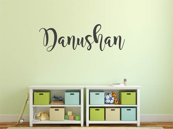Wandtattoo Danushan in Handschrift