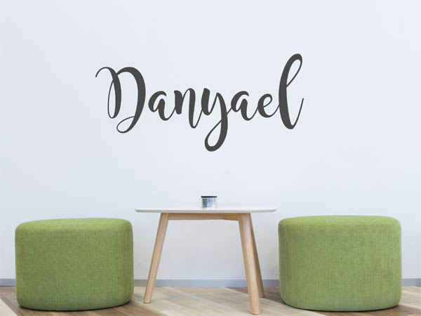 Wandtattoo Danyael in Handschrift