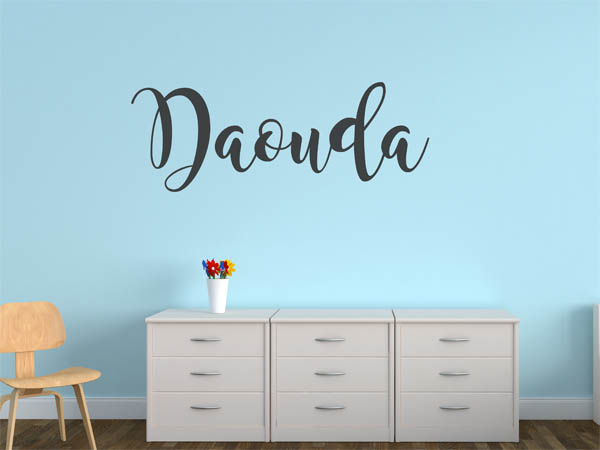 Wandtattoo Daouda in Handschrift