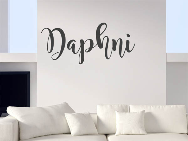 Wandtattoo Daphni in Handschrift