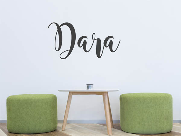 Wandtattoo Dara in Handschrift