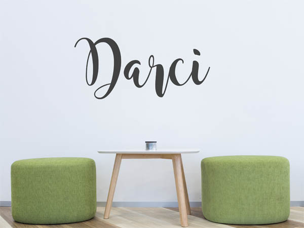 Wandtattoo Darci in Handschrift