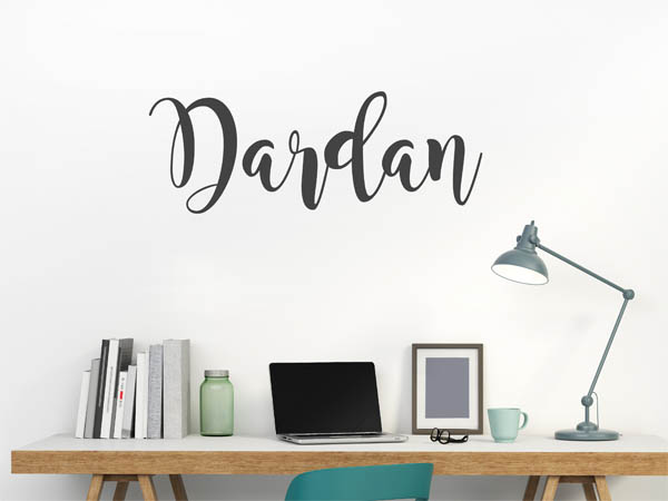 Wandtattoo Dardan in Handschrift