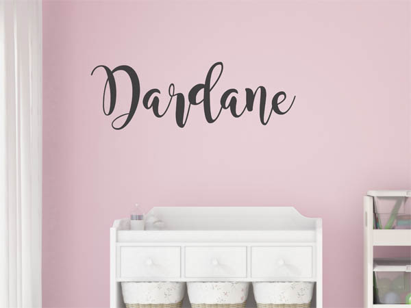 Wandtattoo Dardane in Handschrift